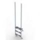 ESCALERA ELEGANCE INOX 3 PELDAÑOS + 1 SEGURIDAD AISI 316