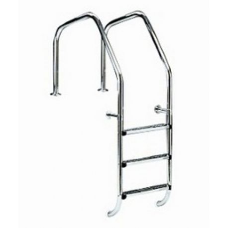 ESCALERA MODELO 1000 PARA REBOSADERO AISI316 2 LUXE+1 SEG.