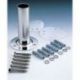 CONJ. 2 ANCLAJES DESMONTABLE CON PLETINA AISI316