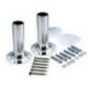 CONJ. 2 ANCLAJES DESMONTABLE CON PLETINA AISI316