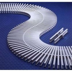 MÓDULO REJILLA TRANSV. PARA CURVAS  245 mm ALTO 22 mm