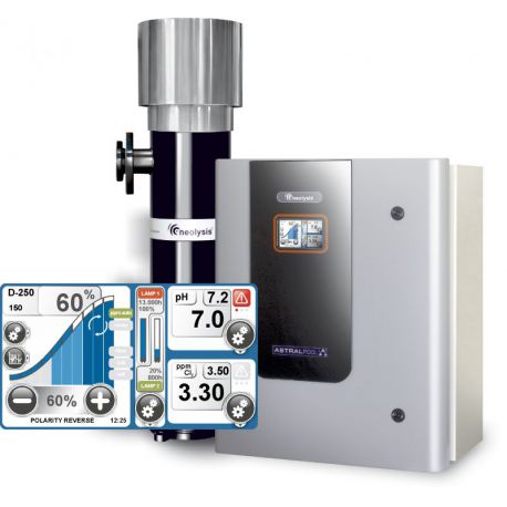Electrolisis salina AP 180Gr/h +UV 90 Wx3 + control int. PH/ORP