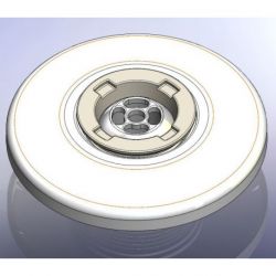 PASAMUROS BOQUILLA INTERCAMBIABLE ABS/INOX PARA ENCOLAR 1 1/2" D.50