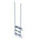 ESCALERA ELEGANCE INOX 2 PELDAÑOS + 1 SEGURIDAD AISI 316